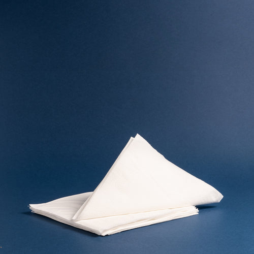 white paper serviettes