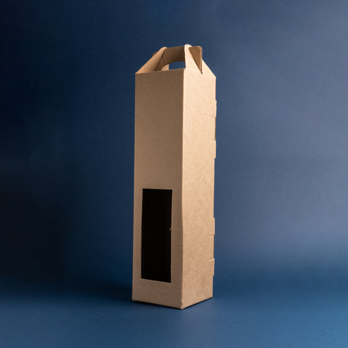 single bottle box corrugated